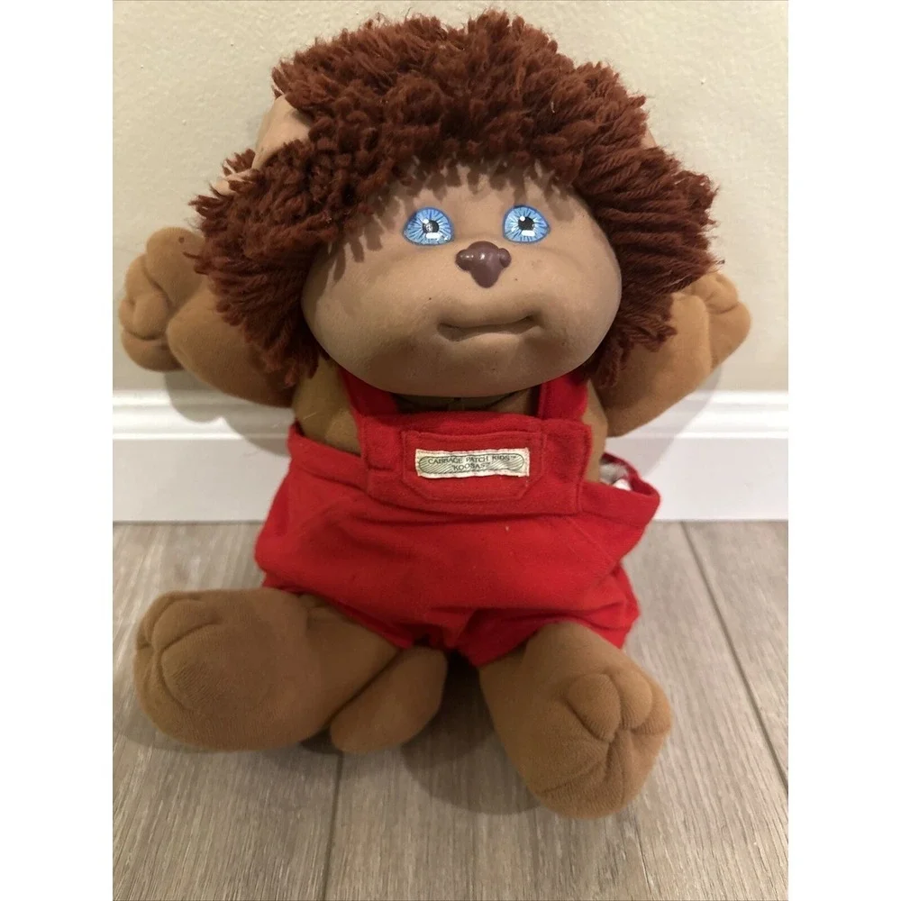 Vintage‎ Cabbage Patch Kids Dog Koosas Brown Fur w/Blue Eyes Korea Coleco 1980s